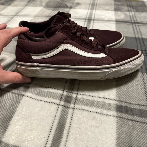 Vans Old Skool Maroon Suede/Canvas Sneakers, Size 8 Women’s/6.5 Men’s - Picture 4 of 10